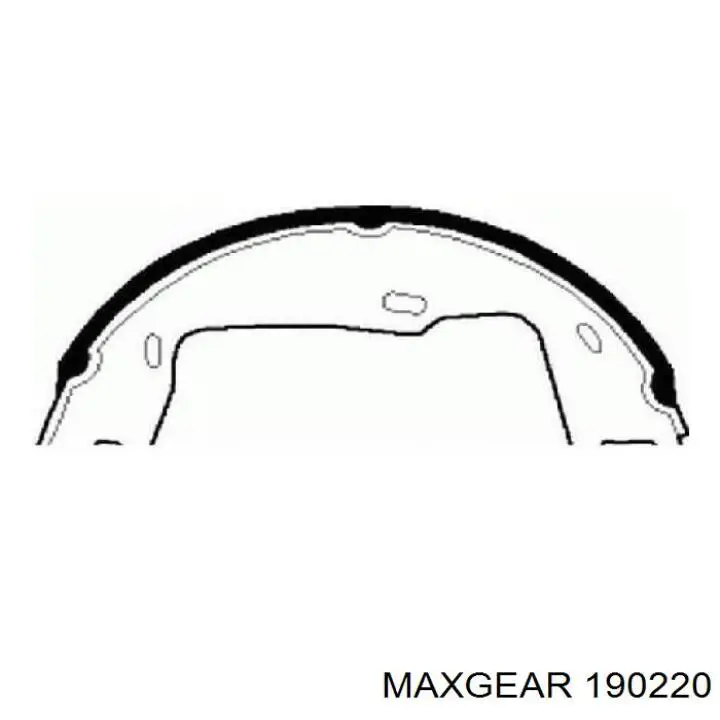 Колодки ручника 190220 Maxgear