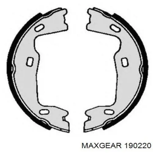 190220 Maxgear Тормозные колодки ручника