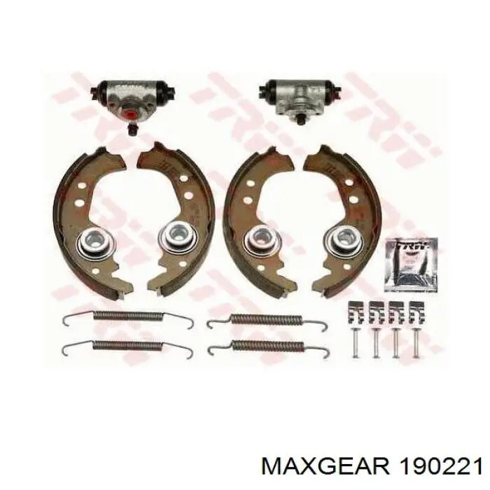 Задние барабанные колодки 190221 Maxgear