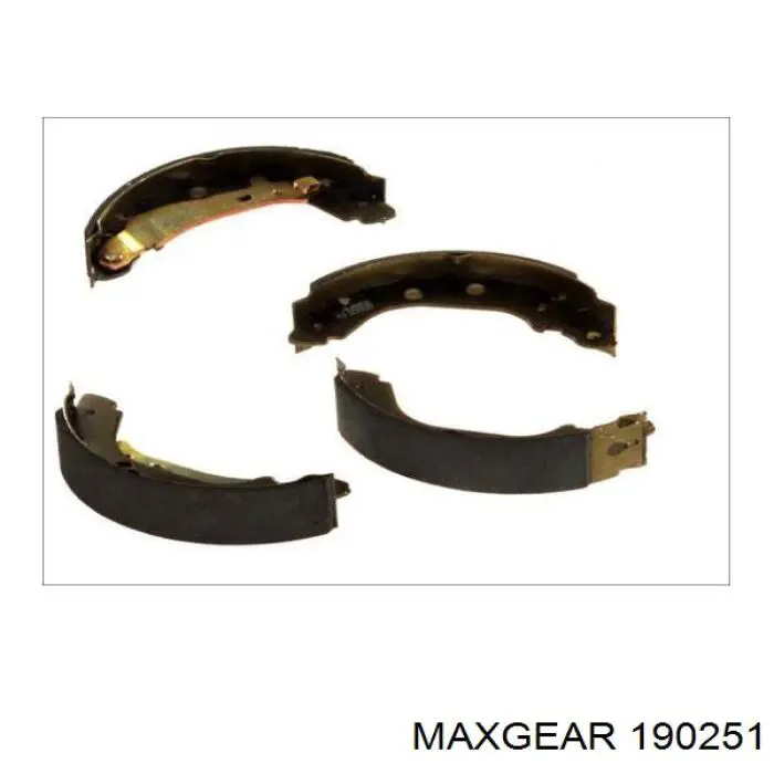 190251 Maxgear Барабанные тормозные колодки