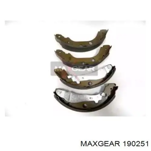 Задние барабанные колодки 190251 Maxgear