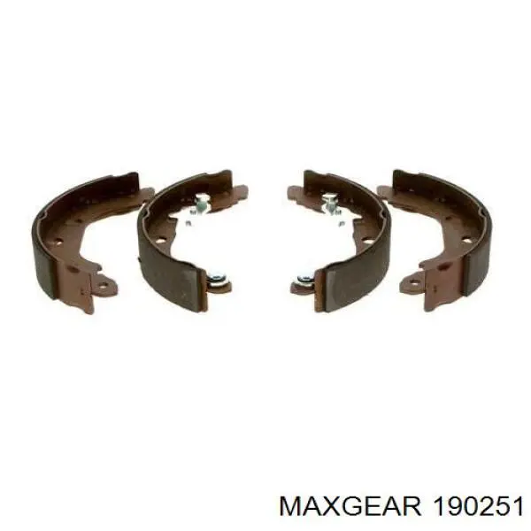 Задние барабанные колодки 190251 Maxgear