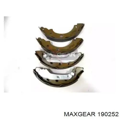 Задние барабанные колодки 190252 Maxgear