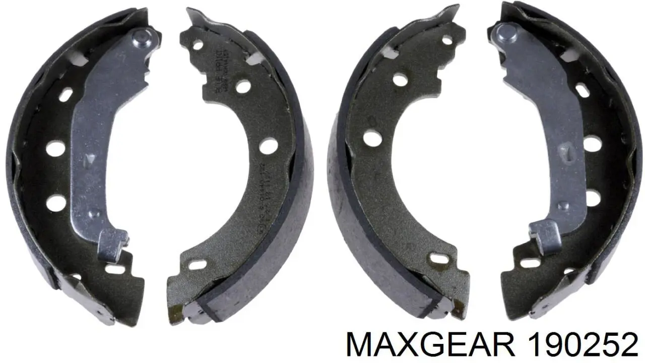 Купить 190252 Maxgear Задние барабанные тормозные колодки