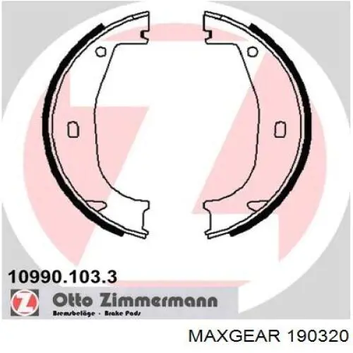 190320 Maxgear Тормозные колодки ручника