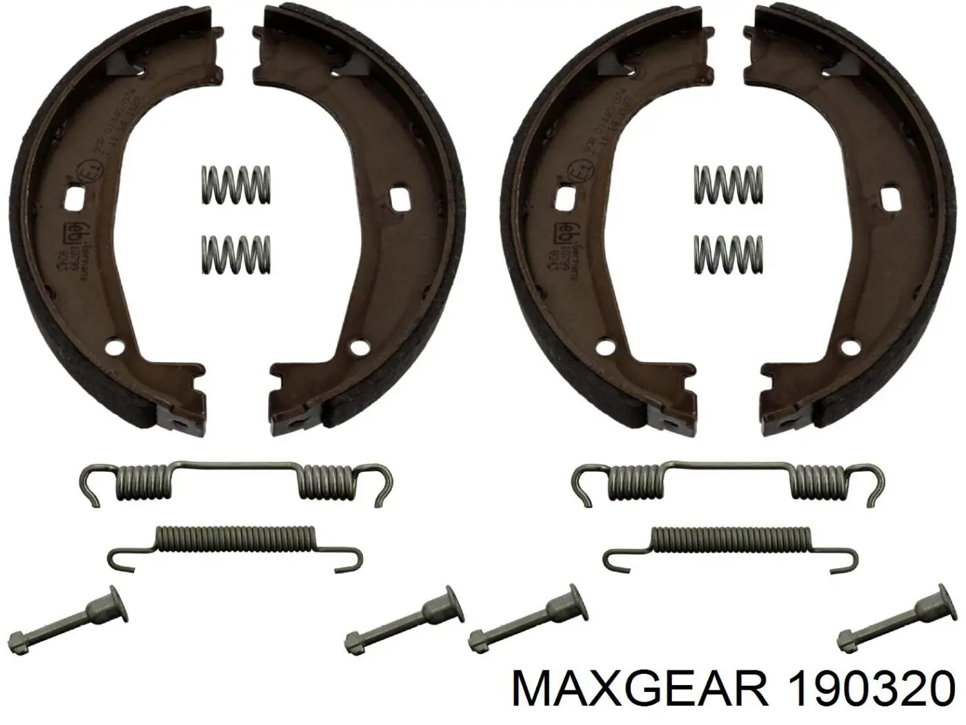 Купить 190320 Maxgear Колодки ручника/стояночного тормоза