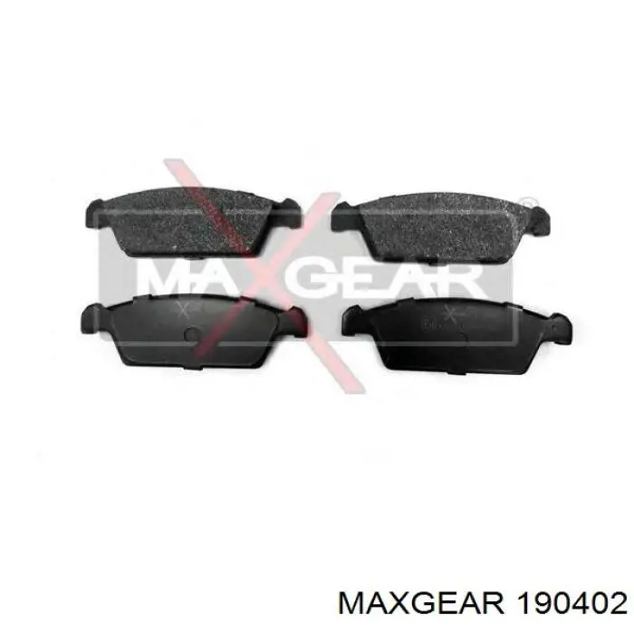 Задние тормозные колодки 190402 Maxgear