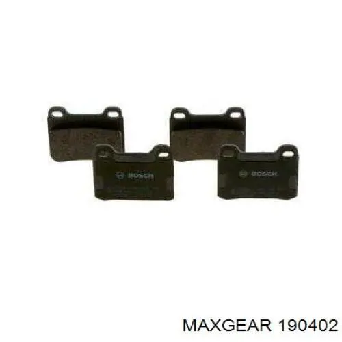 Купить 190402 Maxgear Колодки тормозные задние, дисковые