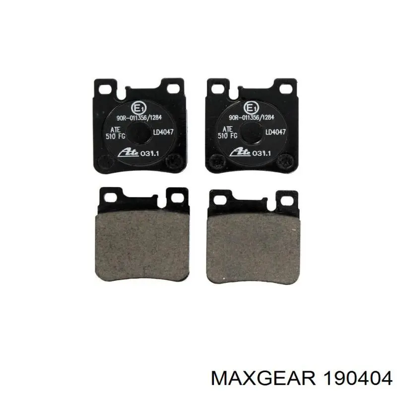 Задние тормозные колодки 190404 Maxgear