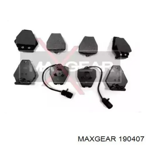 Передние тормозные колодки 190407 Maxgear