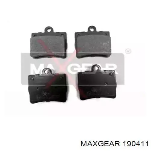 19-0411 Maxgear колодки тормозные задние дисковые