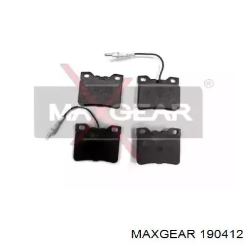Колодки тормозные задние дисковые MAXGEAR 190412