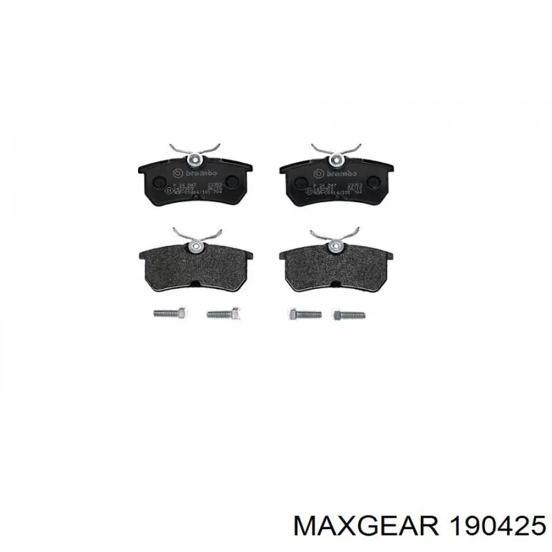 Задние тормозные колодки 190425 Maxgear