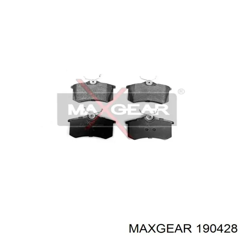 190428 Maxgear колодки тормозные задние дисковые