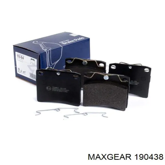 Передние тормозные колодки 190438 Maxgear