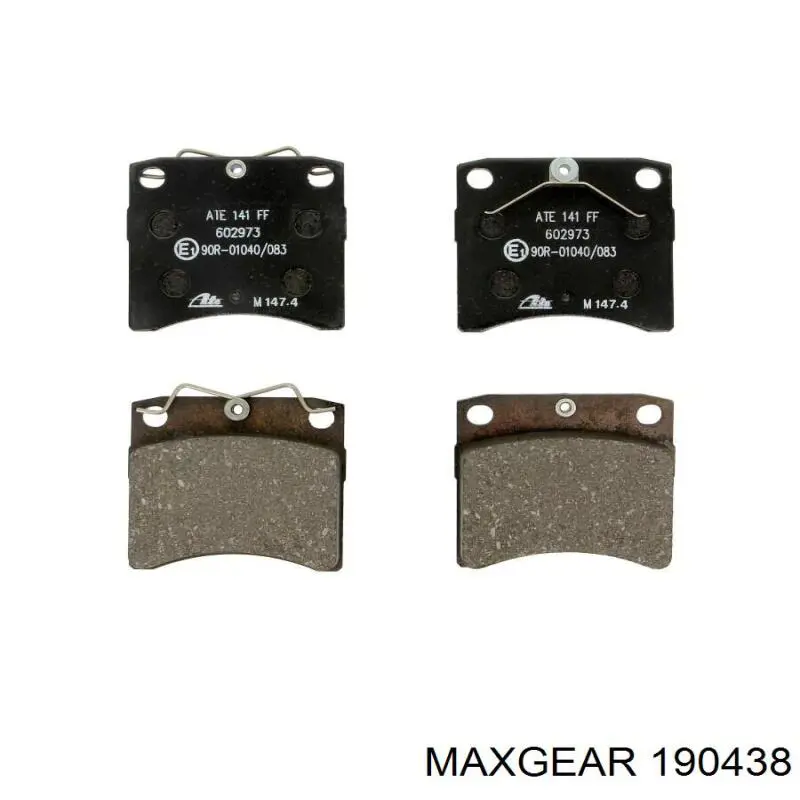 Тормозные колодки Maxgear 190438
