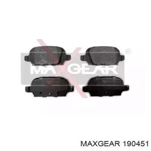 19-0451 Maxgear задние тормозные колодки