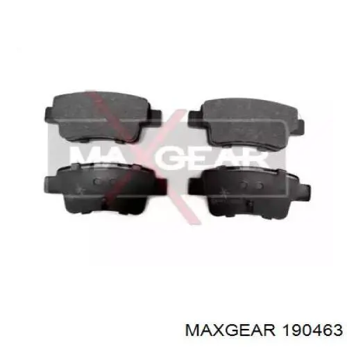 Колодки тормозные задние дисковые MAXGEAR 190463