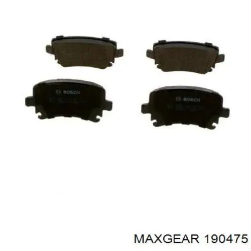 Задние тормозные колодки 190475 Maxgear