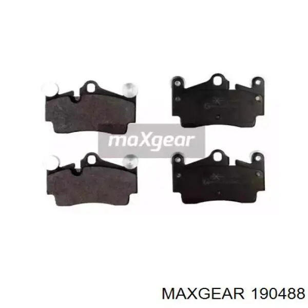 Задние тормозные колодки 190488 Maxgear