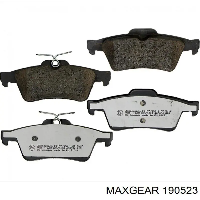 Задние дисковые колодки Maxgear 190523