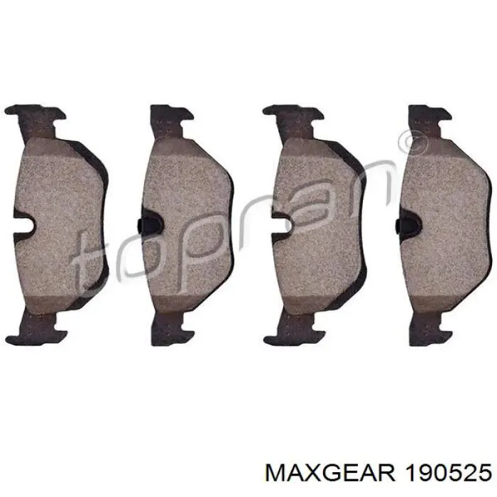 Задние тормозные колодки 190525 Maxgear