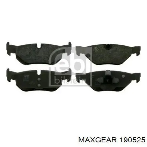 Купить 190525 Maxgear Колодки тормозные задние, дисковые