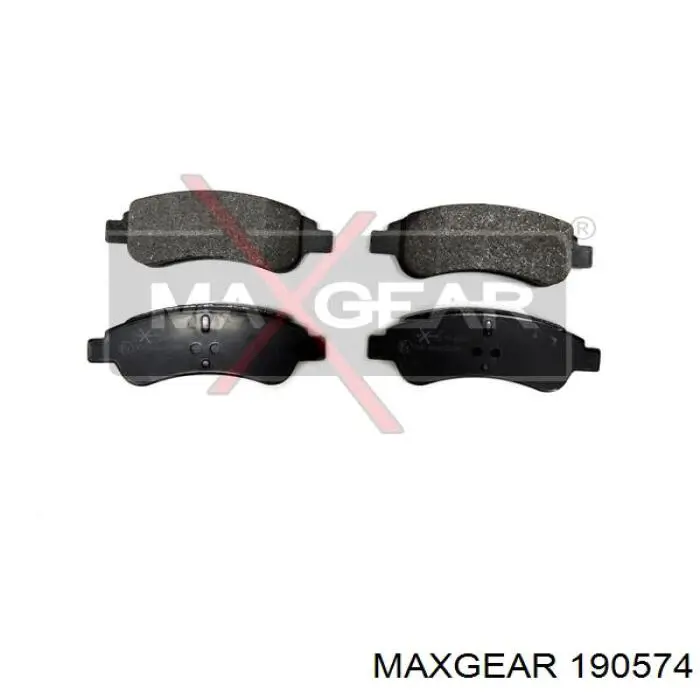 190574 Maxgear колодки тормозные передние дисковые