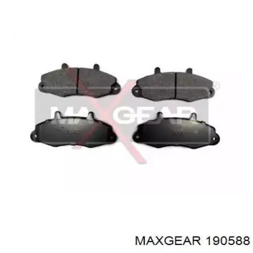 19-0588 Maxgear колодки тормозные передние дисковые