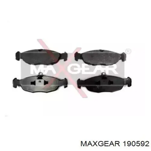 Передние тормозные колодки 190592 Maxgear