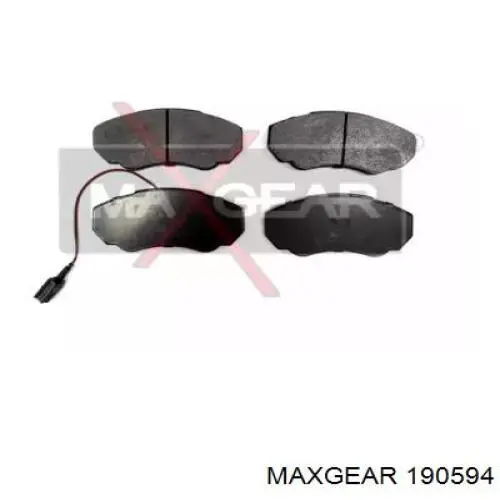 Передние тормозные колодки 190594 Maxgear