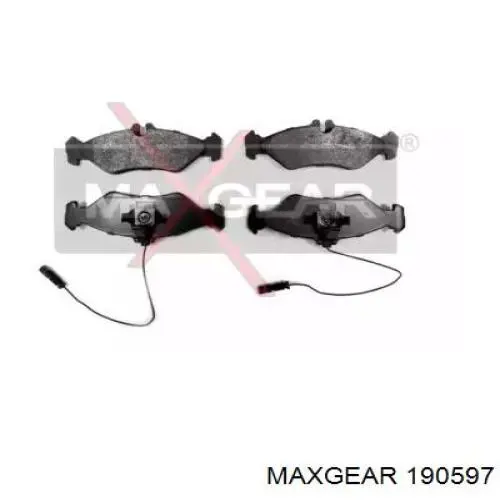 Колодки тормозные задние дисковые MAXGEAR 190597