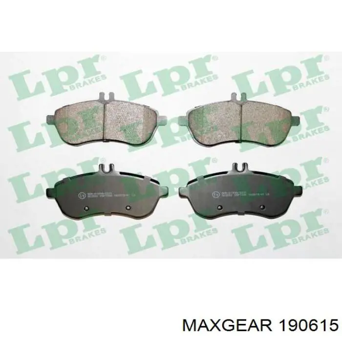 19-0615 Maxgear колодки тормозные передние дисковые