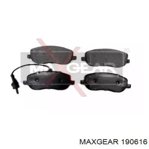 Колодки тормозные передние дисковые MAXGEAR 190616