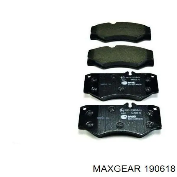 Передние тормозные колодки 190618 Maxgear