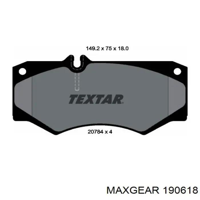 Купить 190618 Maxgear Колодки тормозные