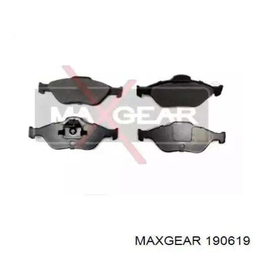 19-0619 Maxgear колодки тормозные передние дисковые