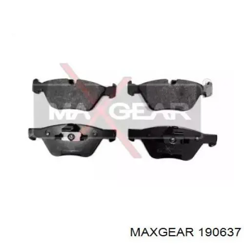 Передние тормозные колодки 190637 Maxgear