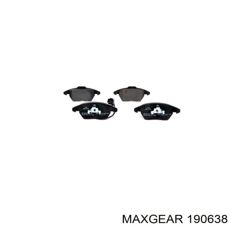 Передние тормозные колодки 190638 Maxgear
