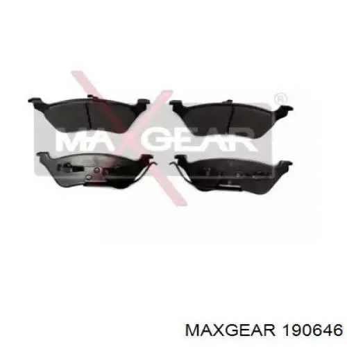 19-0646 Maxgear колодки тормозные задние дисковые
