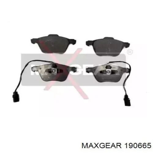 19-0665 Maxgear колодки тормозные передние дисковые