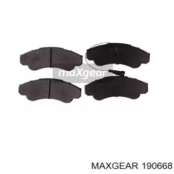 Колодки тормозные передние дисковые MAXGEAR 190668