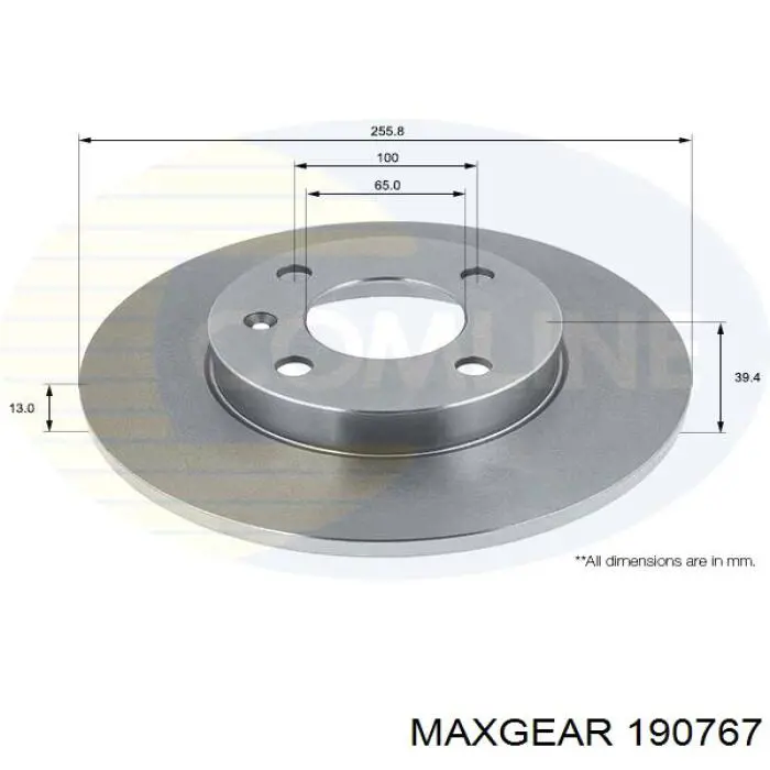 Купить 190767 Maxgear Ротор тормозной