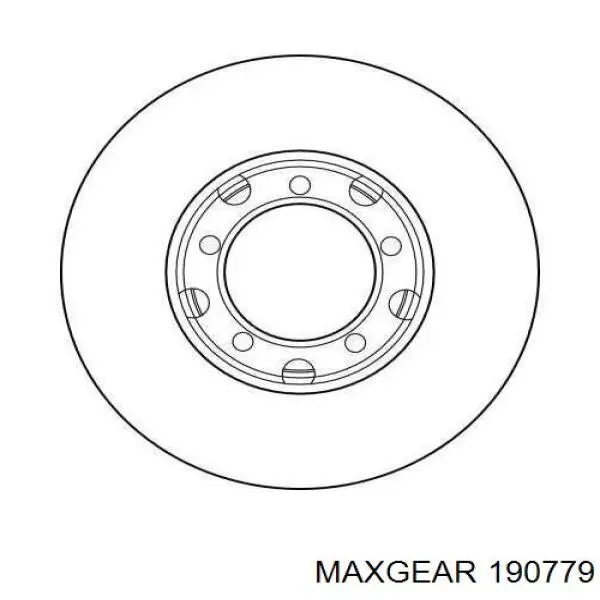19-0779 Maxgear диск тормозной передний