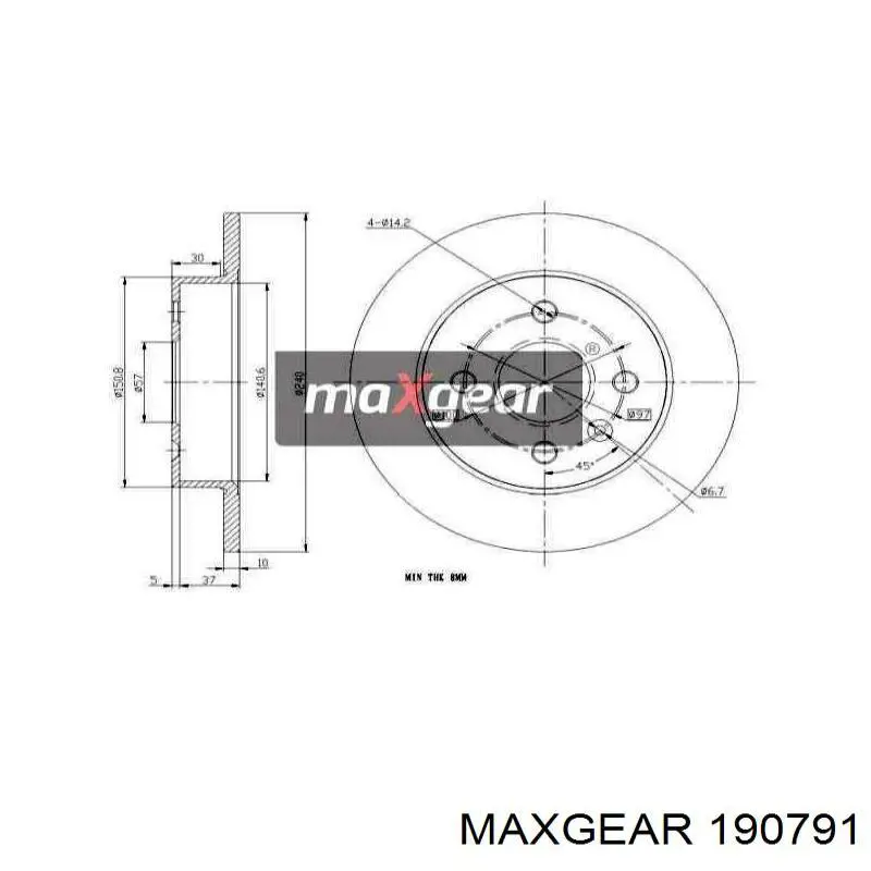 Задний тормозной диск Maxgear 190791 цена, от 20.90 USD