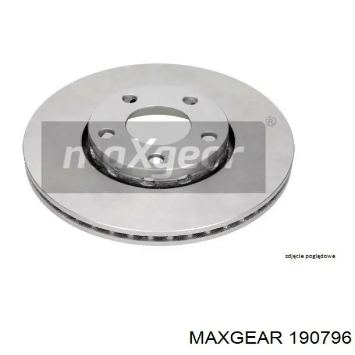 190796 Maxgear Диск тормозной передний