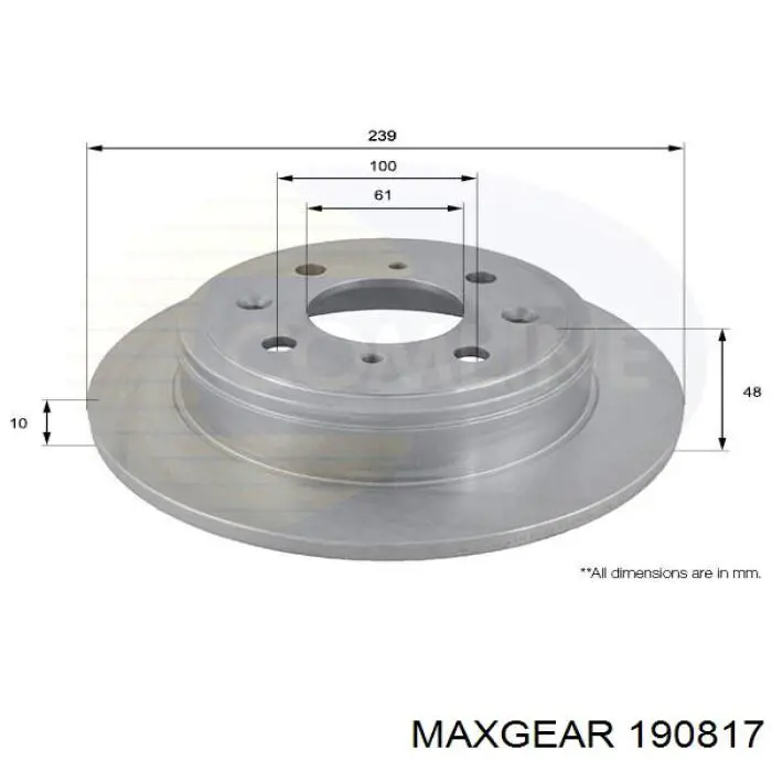 Тормозные диски 190817 Maxgear