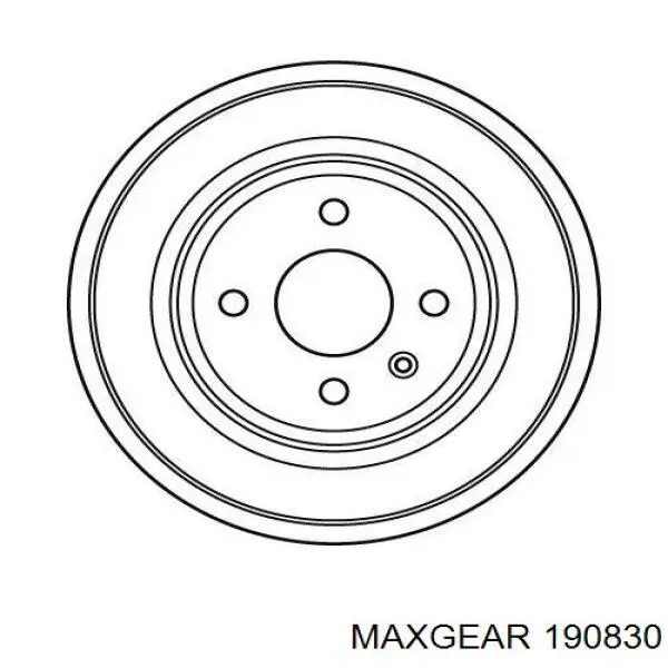 Барабан тормозной задний Maxgear 190830 цена, от 29.75 USD
