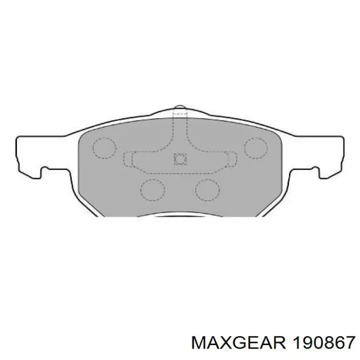 Тормозные колодки Maxgear 190867