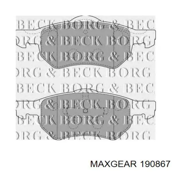 190867 Maxgear Колодки передние